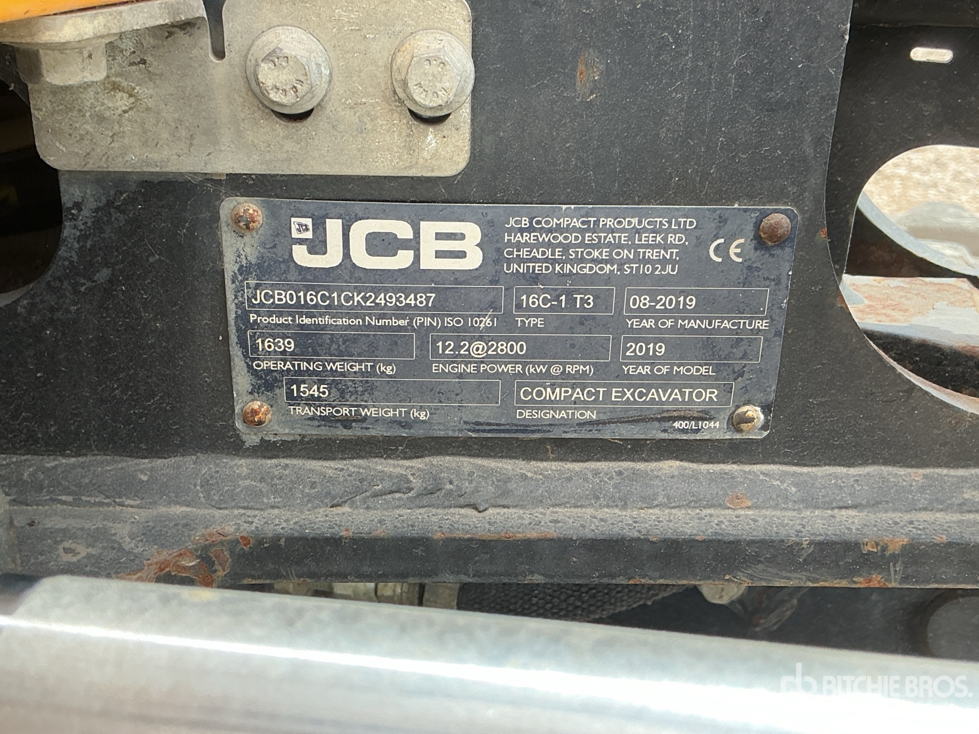 2019 JCB 16C-1 T3