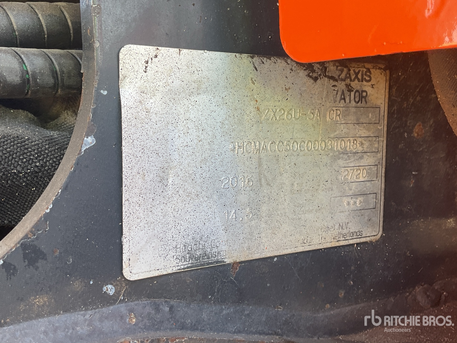 2016 Hitachi ZX26U-5