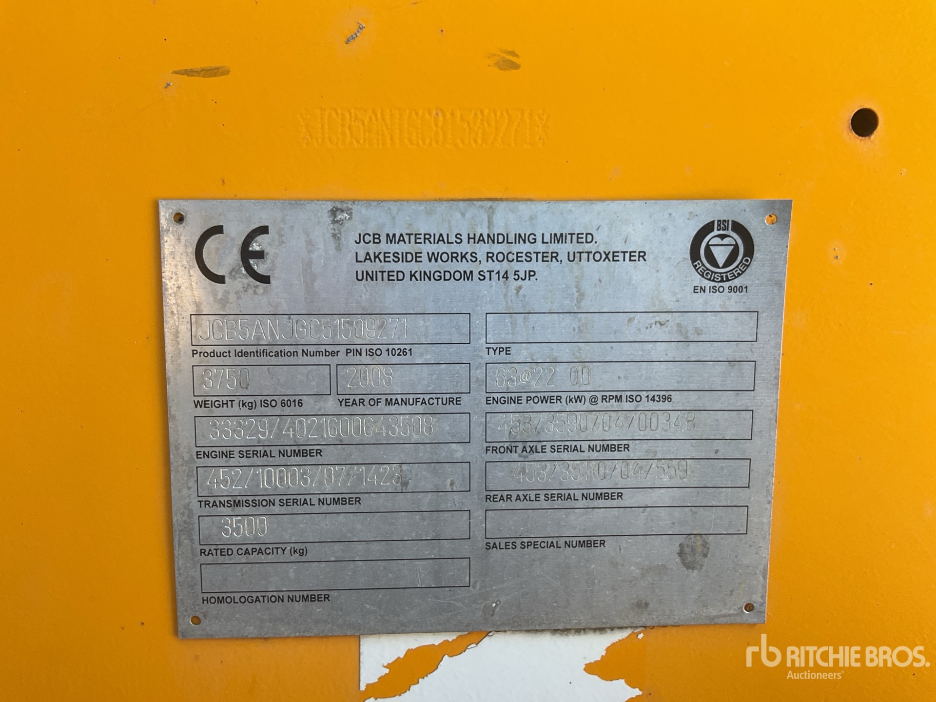 2008 JCB TH535-125