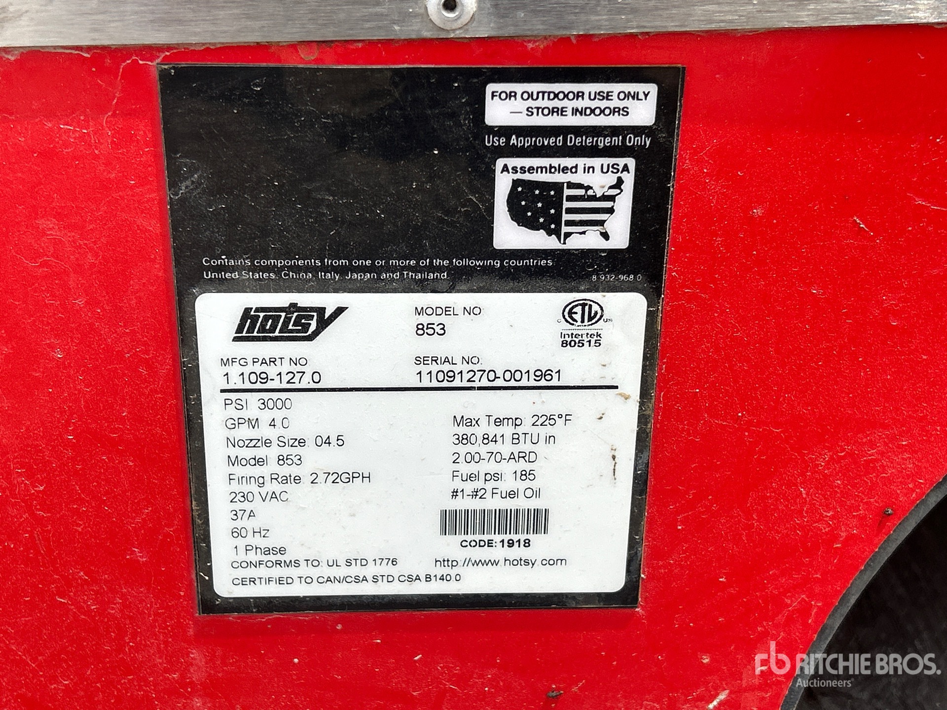 Hotsy 853