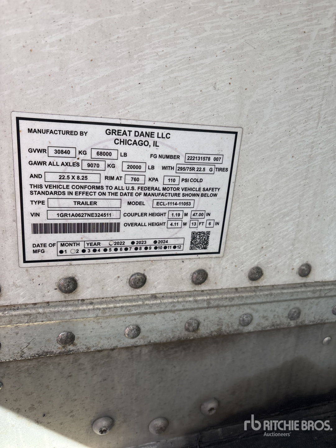 2022 Great Dane ECL-1114-11053