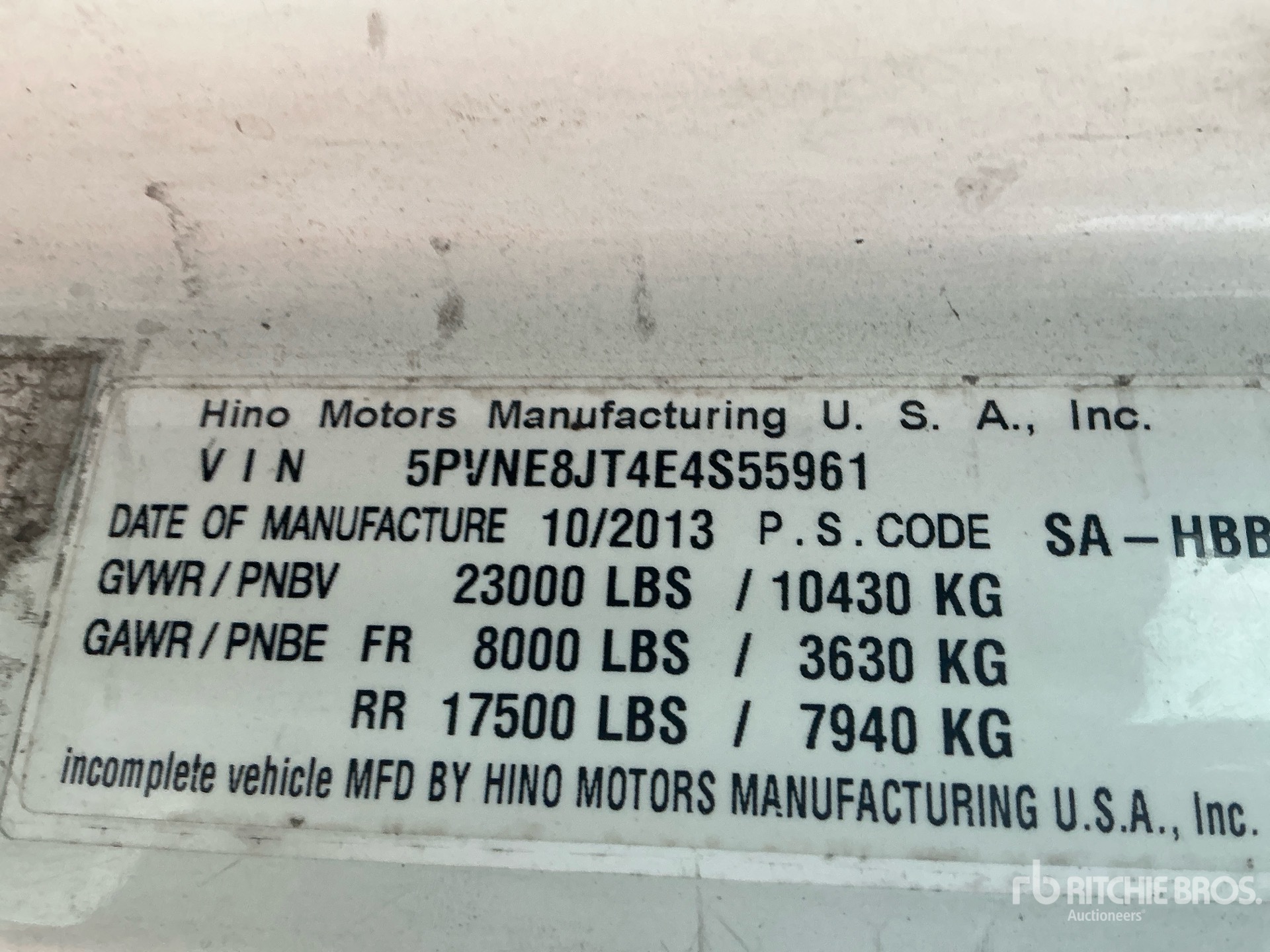 2014 Hino 268