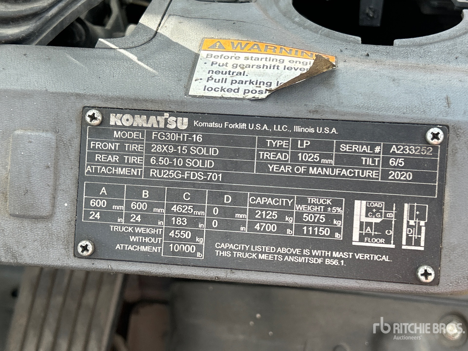 2020 Komatsu FG30HT-16