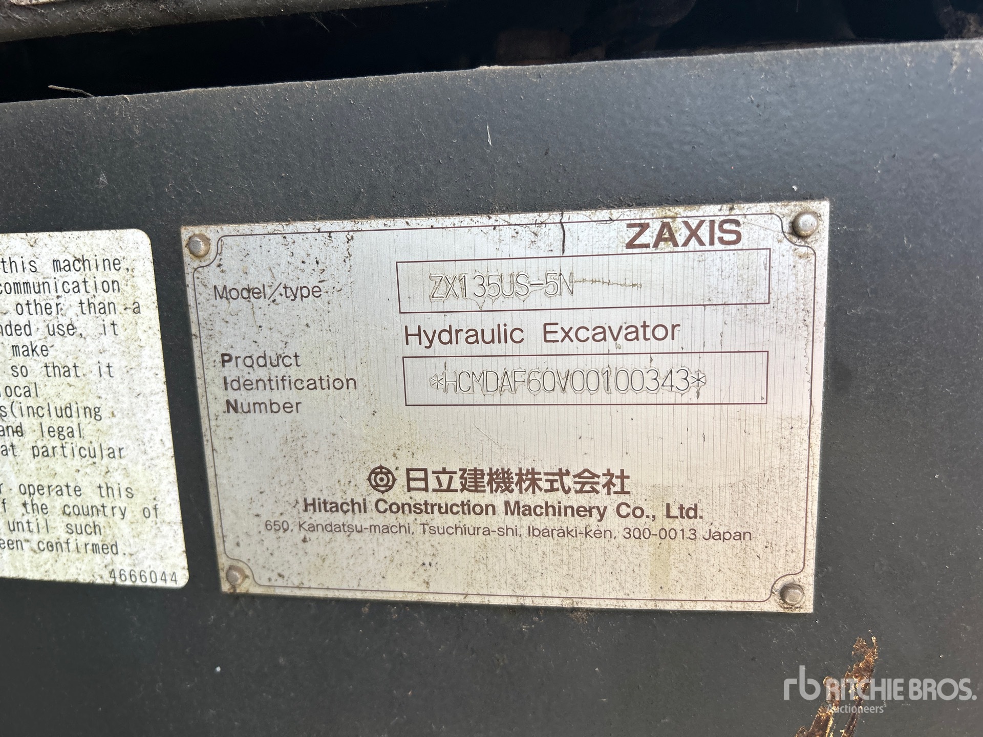 2015 Hitachi ZX160LC-5