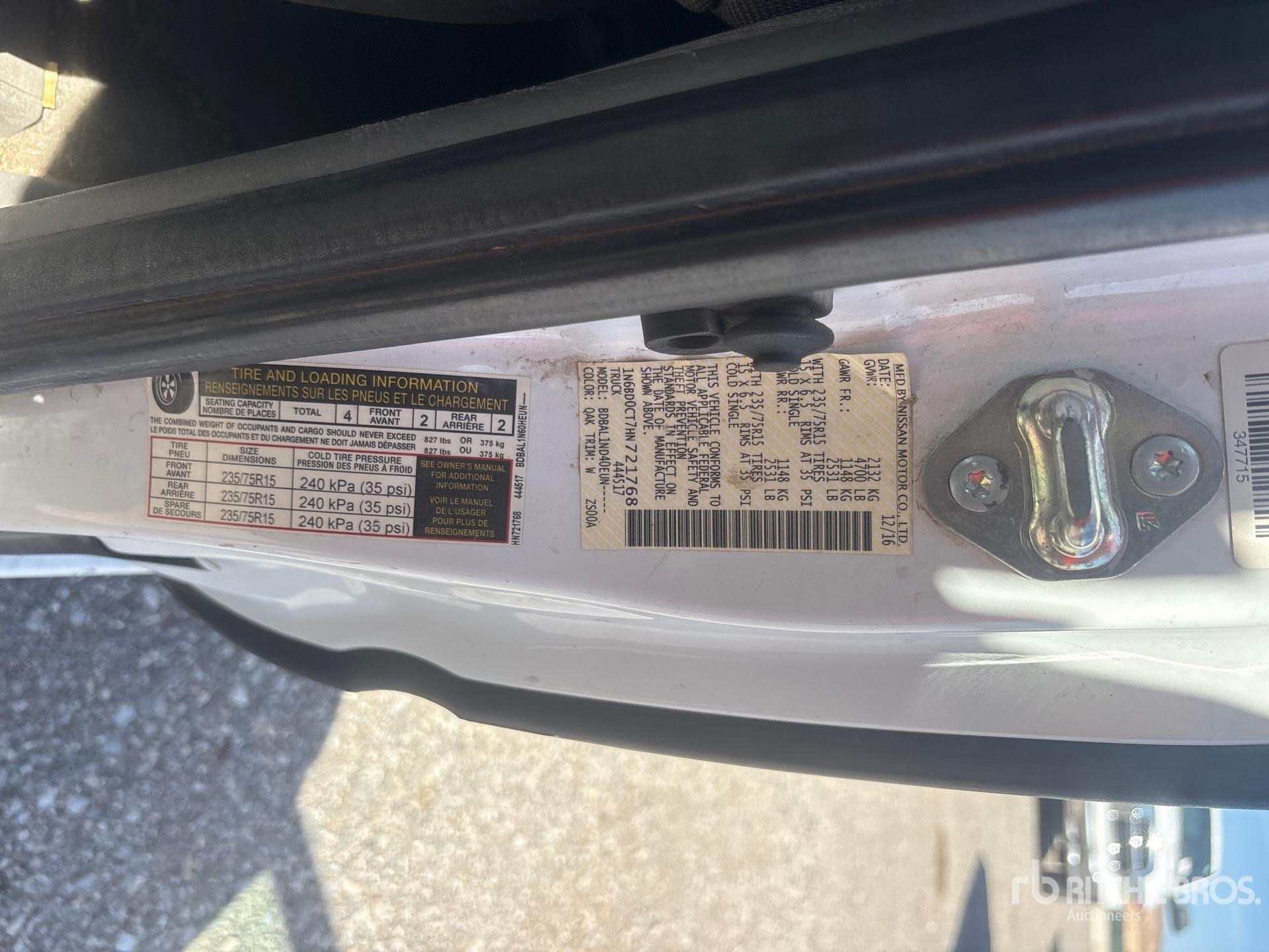 2017 Nissan FRONTIER