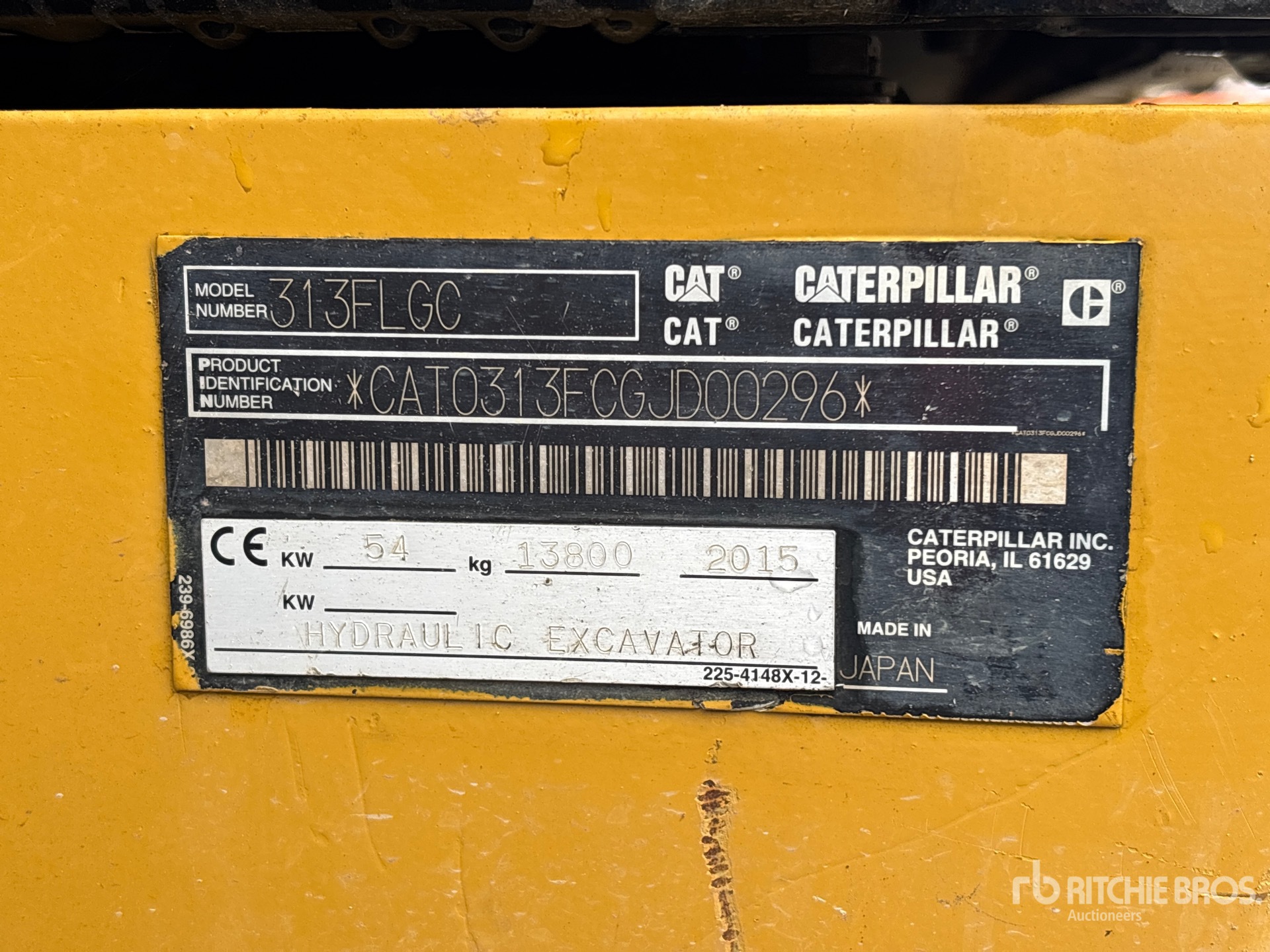 2015 Caterpillar 313F L GC