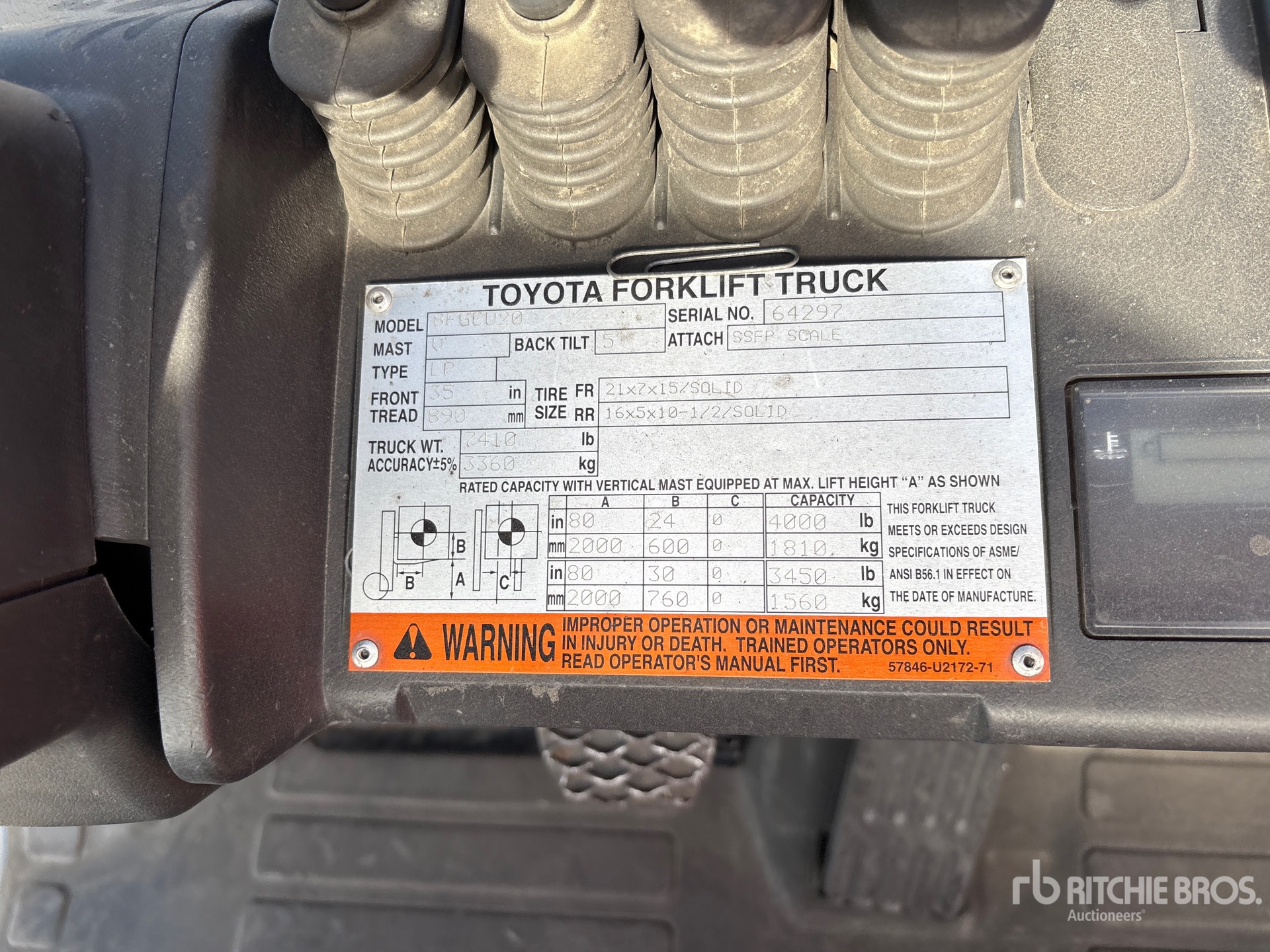 2014 Toyota 8FGCU20