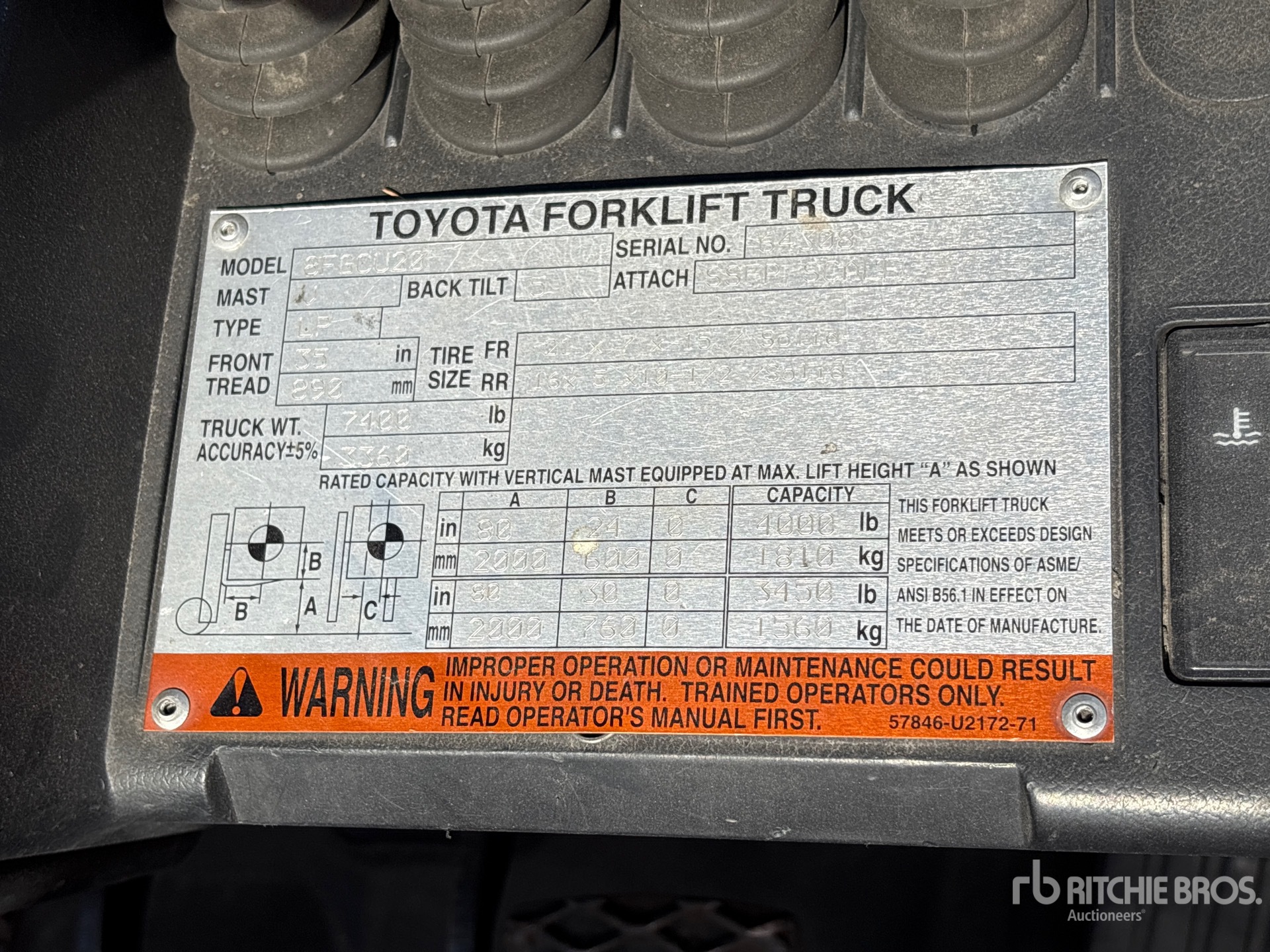 2014 Toyota 8FGCU20