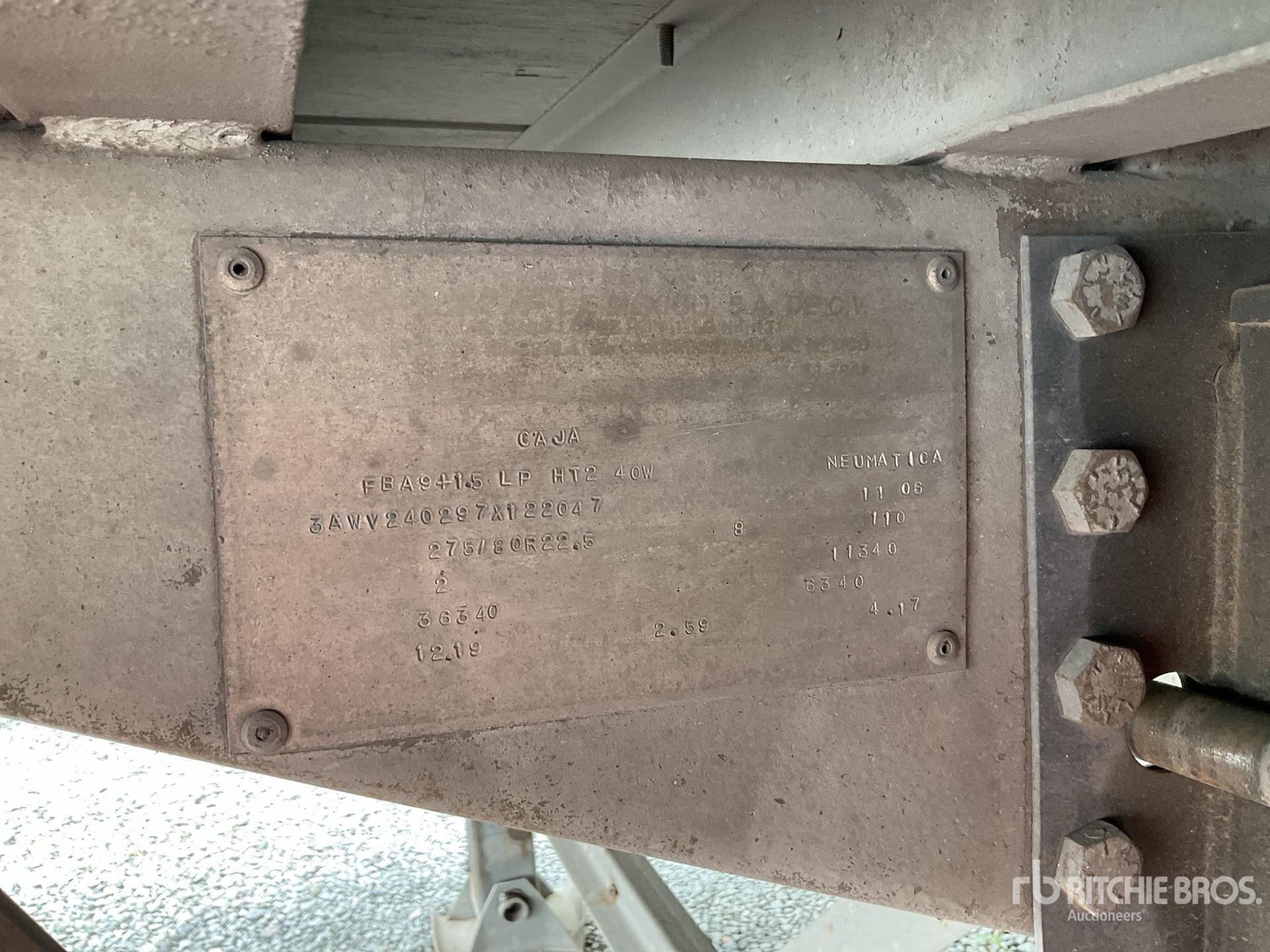 2007 Fruehauf FBA91.5LP HT240