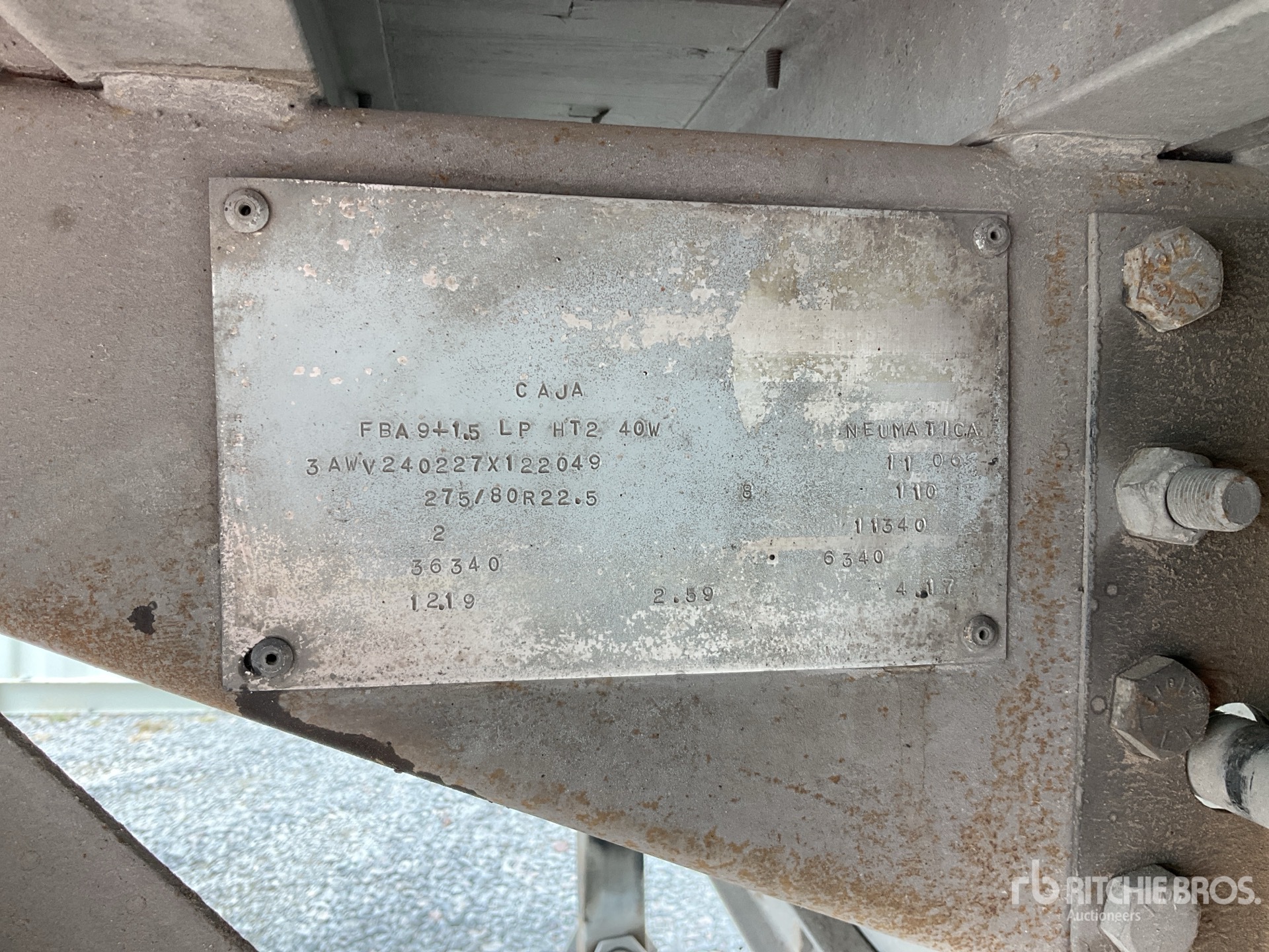 2007 Fruehauf FBA91.5LP HT240