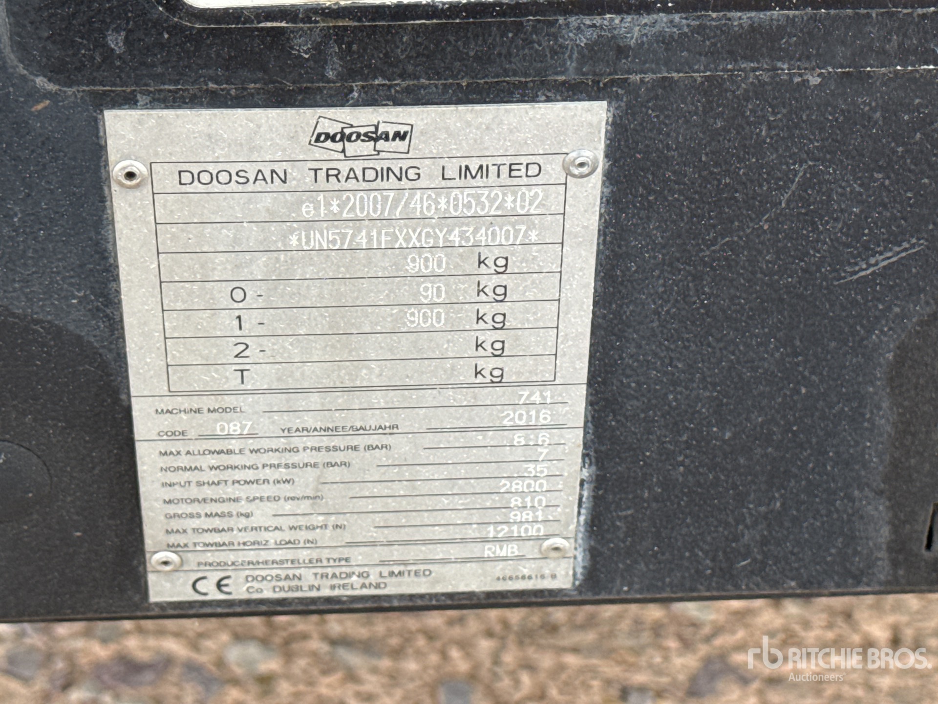 2016 Doosan Portable Power 741