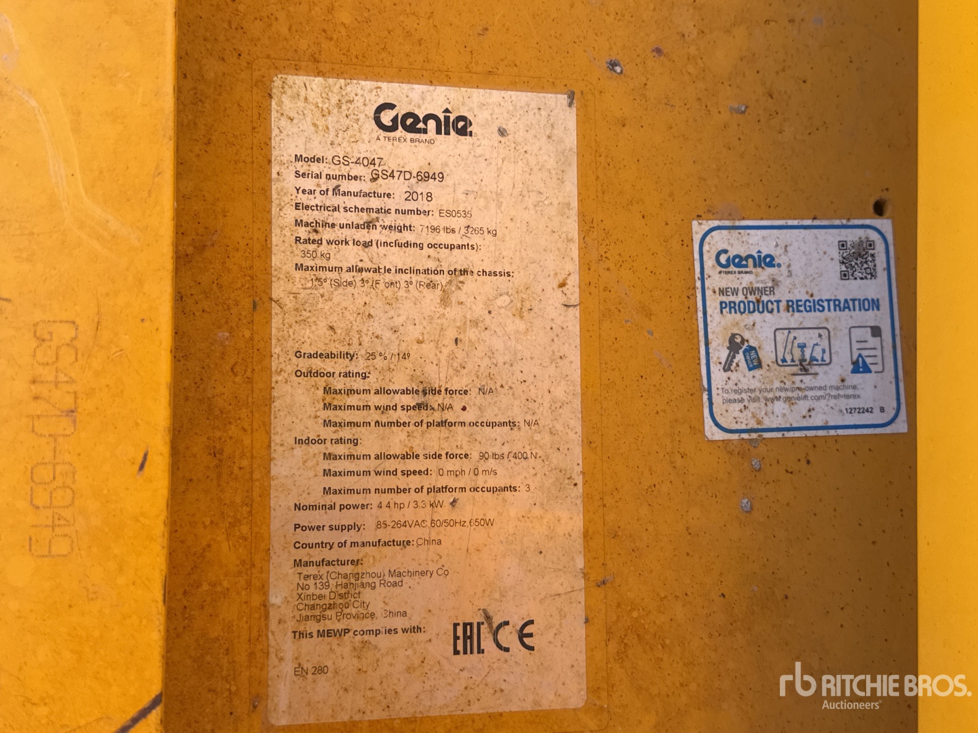 2018 Genie GS-4047