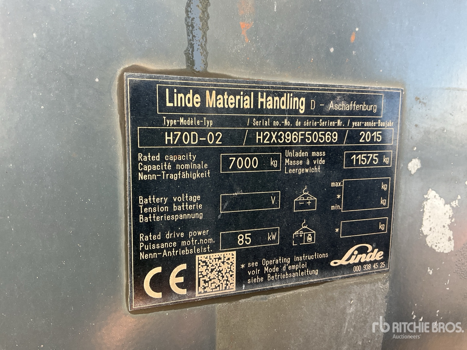 2015 Linde H70D