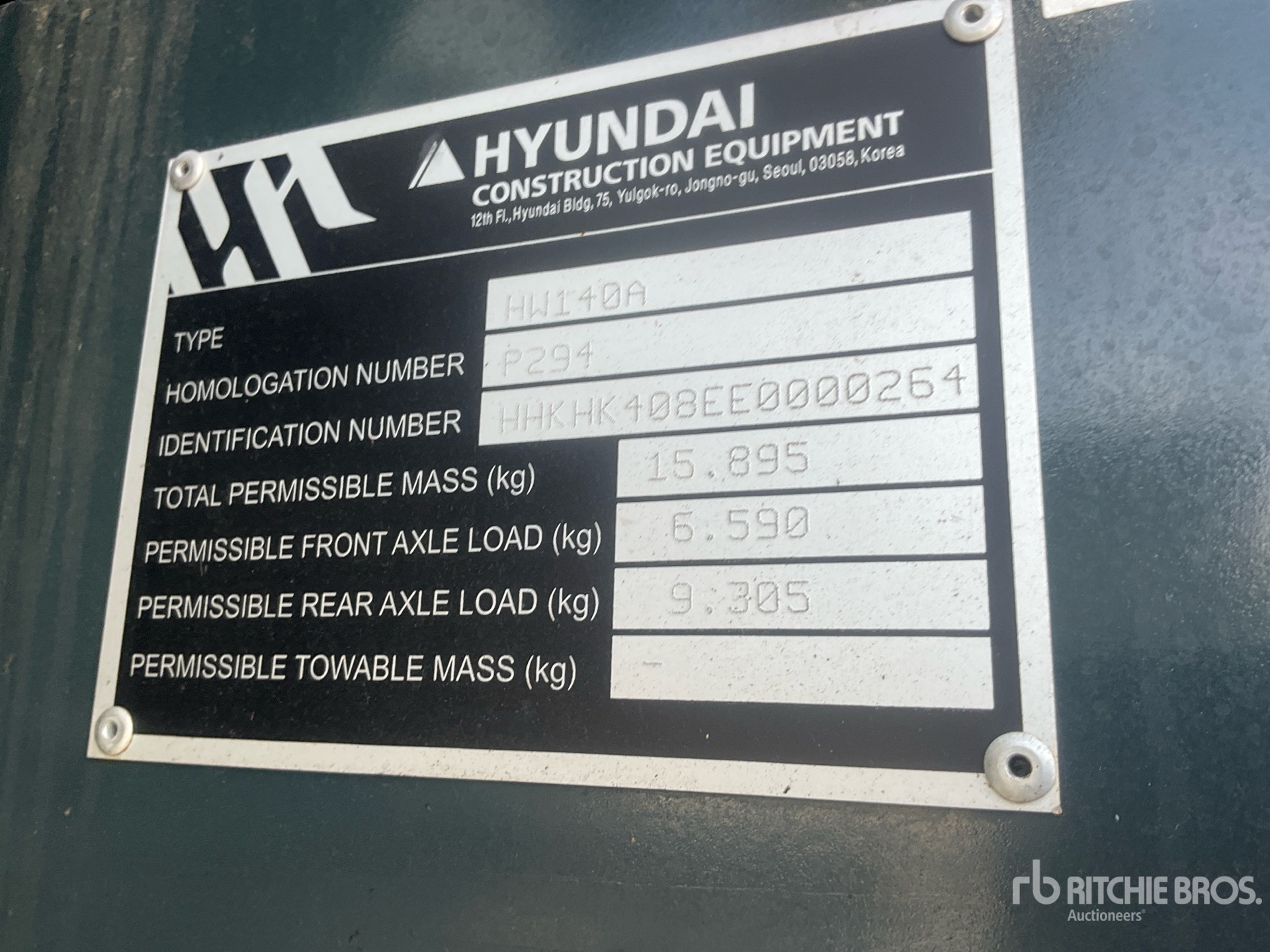 2025 Hyundai HW140A