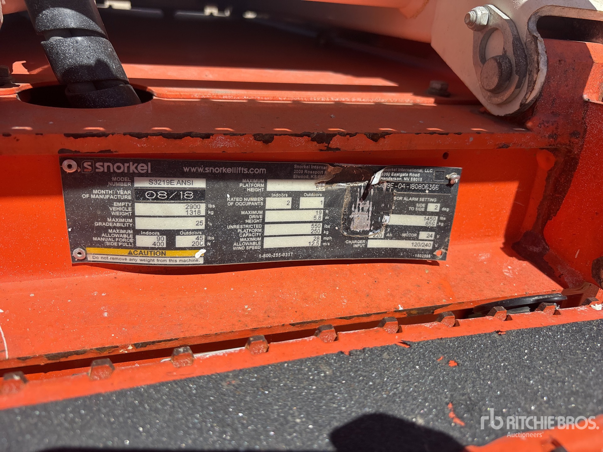 2018 Snorkel S3219E ANSI
