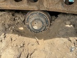 Undercarriage with Left Carrier Rollers