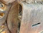 Undercarriage with Left Track Tensioner