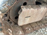 Undercarriage with Left Track Tensioner