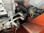 Engine with A/C Compressor