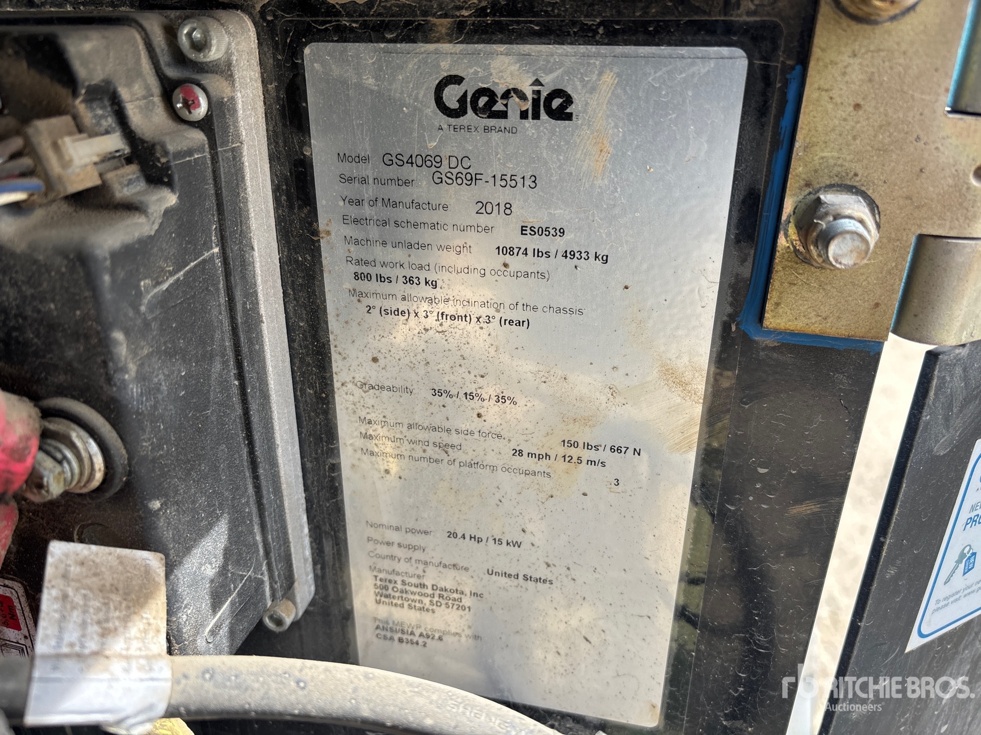 2018 Genie GS-4069DC