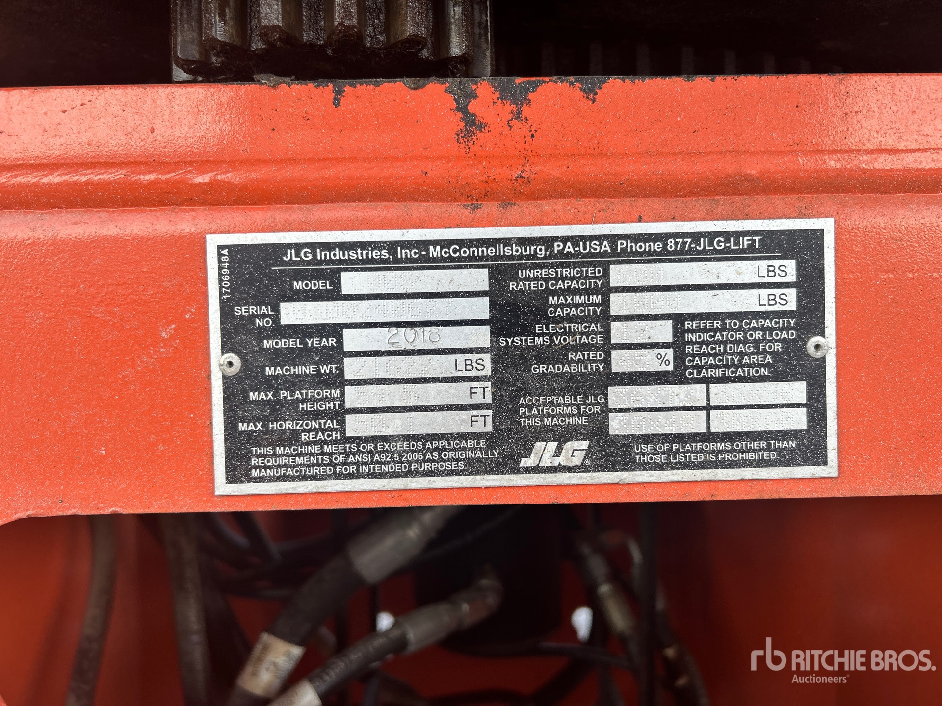 2018 JLG 600S