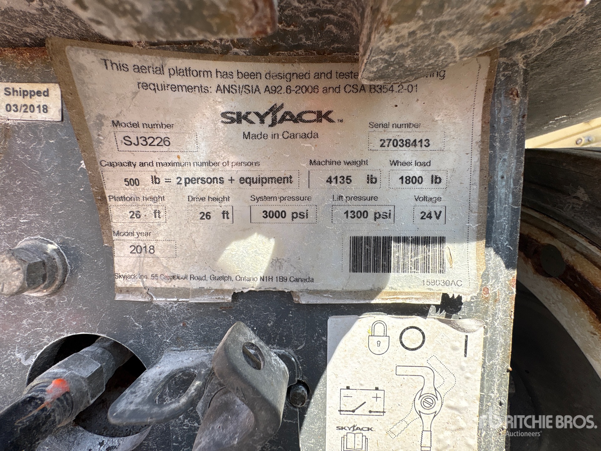 2018 Skyjack SJIII3226