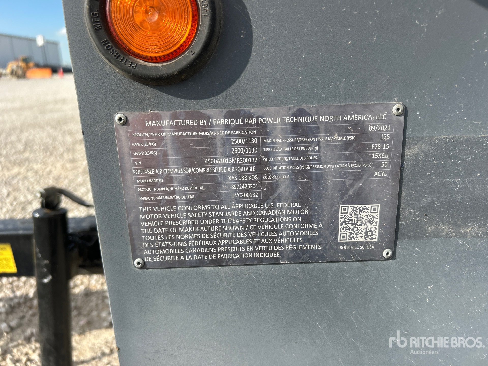 2021 Atlas Copco XAS188 KD T4F