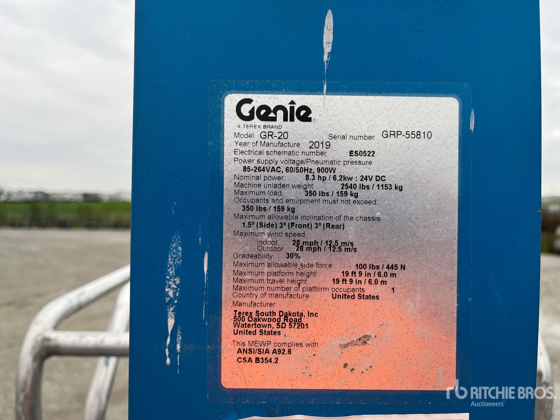 2019 Genie GR-20
