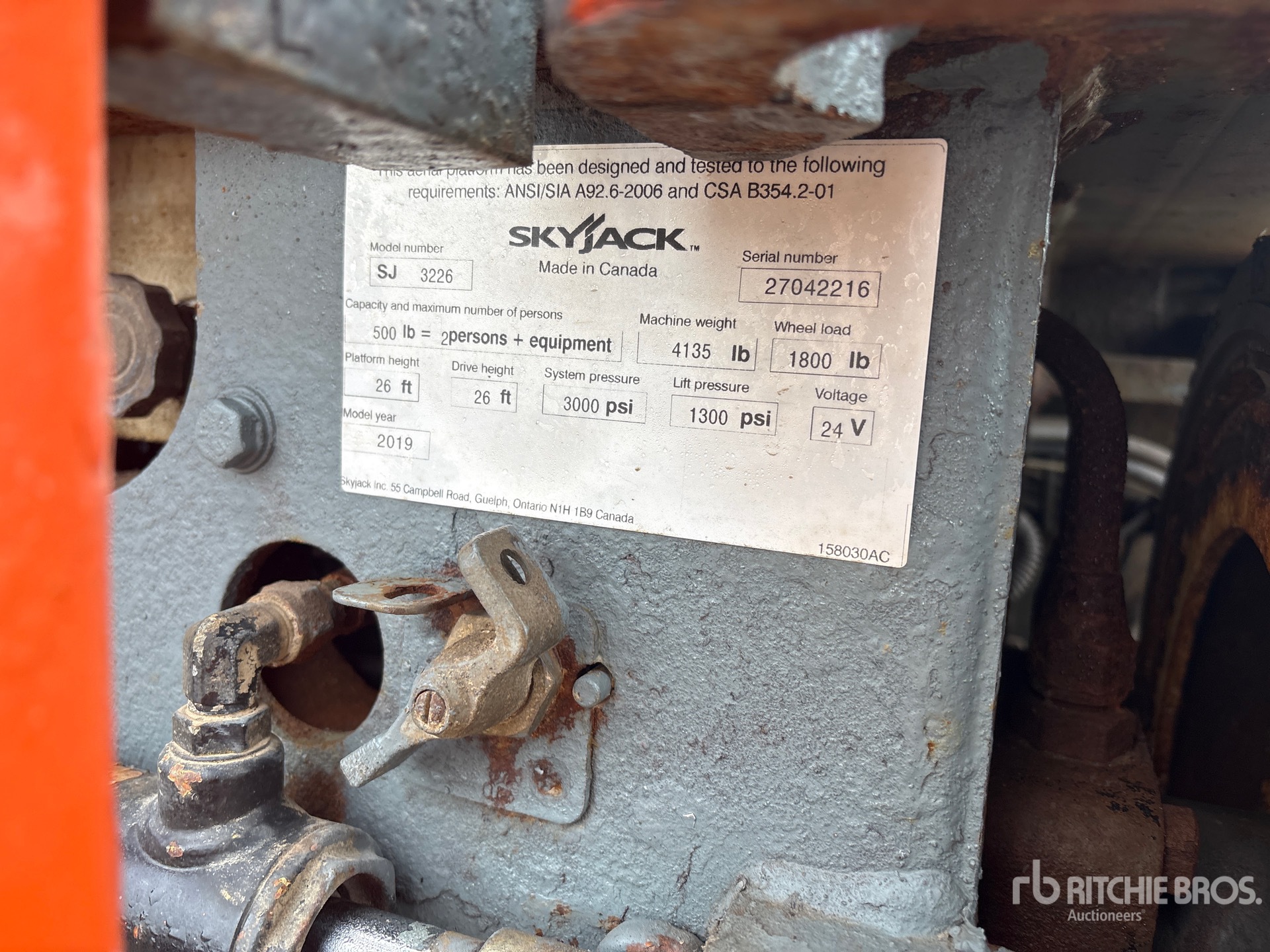 2019 Skyjack SJ1113226