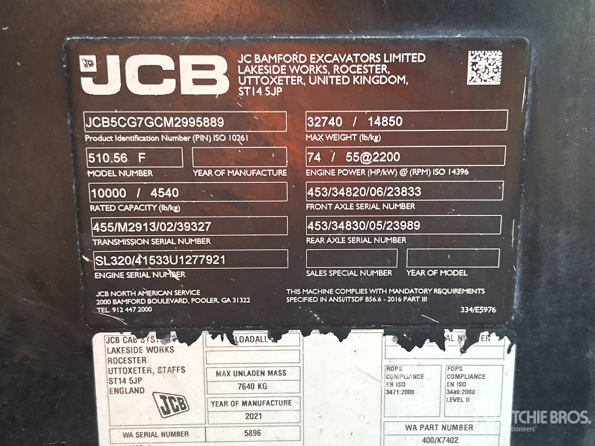 2021 JCB 510.56F