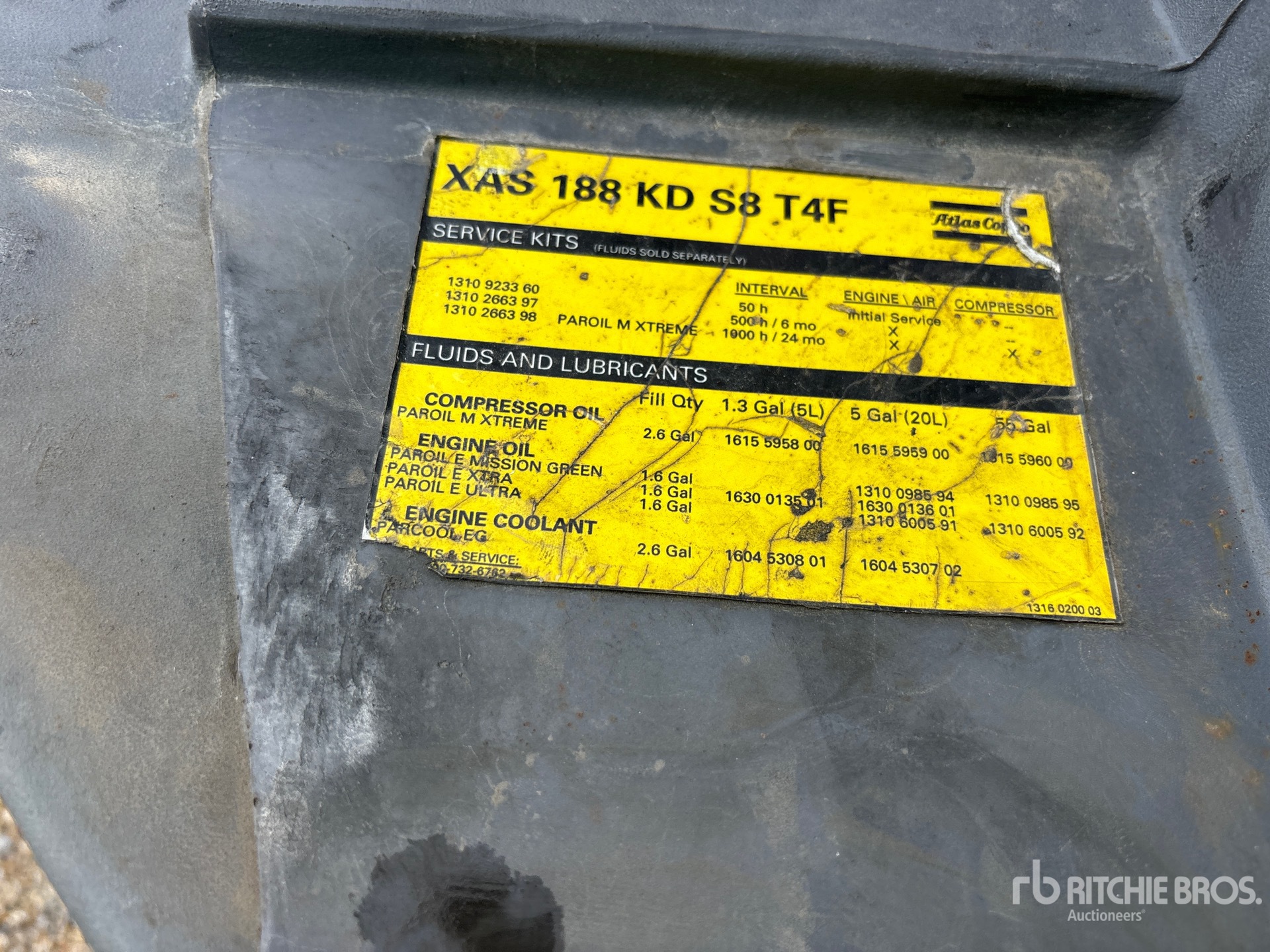 2022 Atlas Copco XAS188 KD T4F