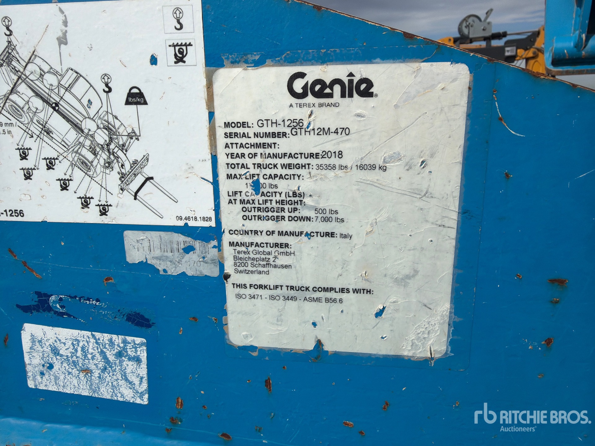 2018 Genie GTH-1256