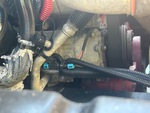 Engine with A/C Compressor
