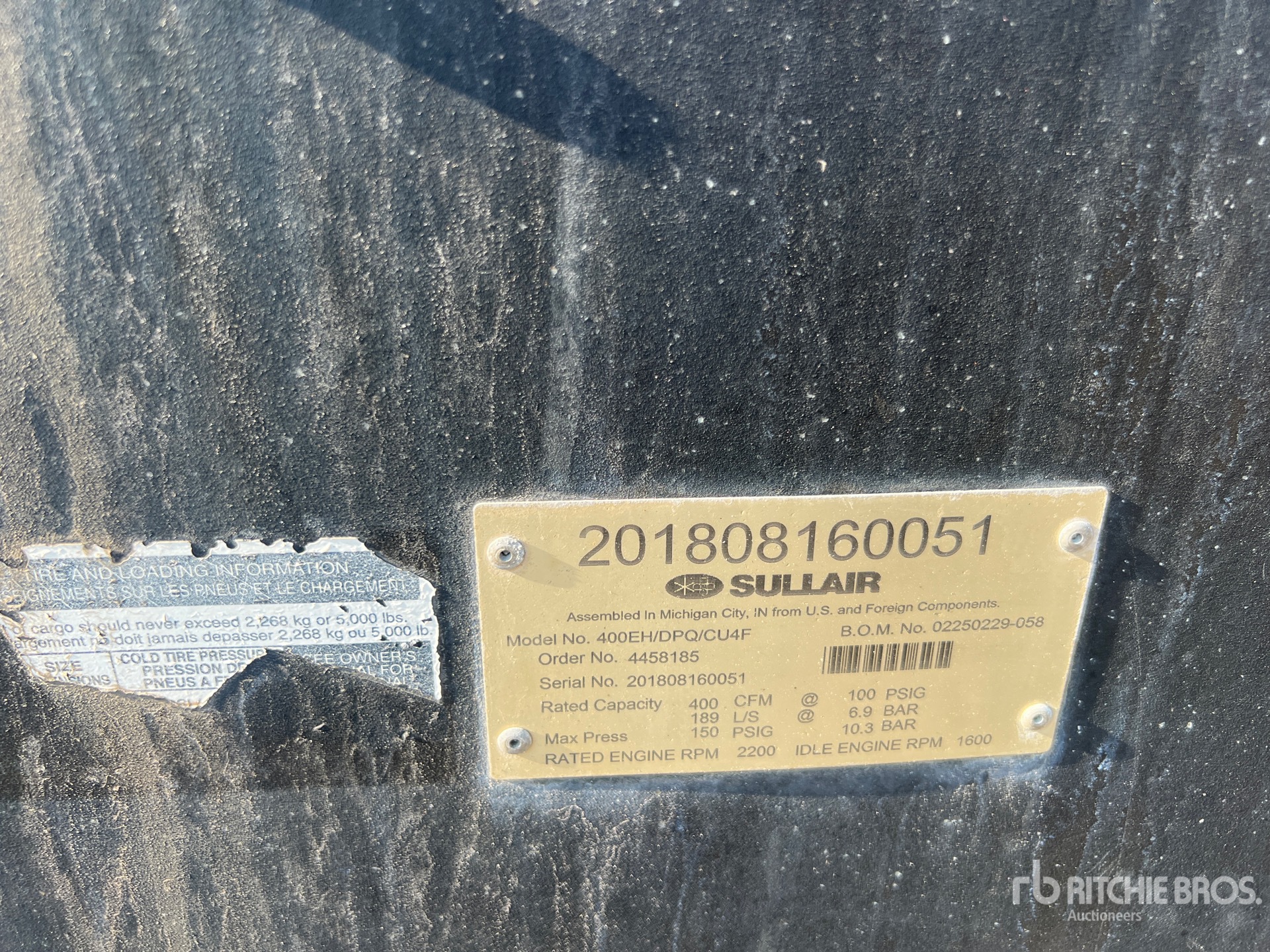 2019 Sullair 400HDPQ-CU