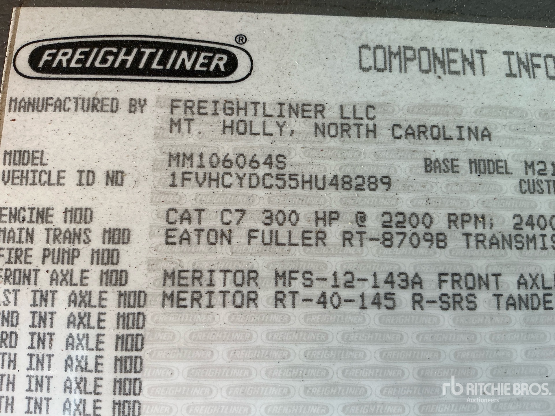 2005 Freightliner M2 106