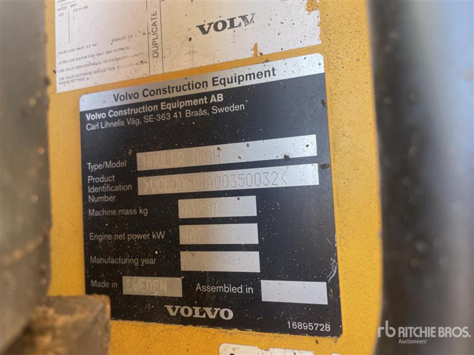 2019 Volvo A60H