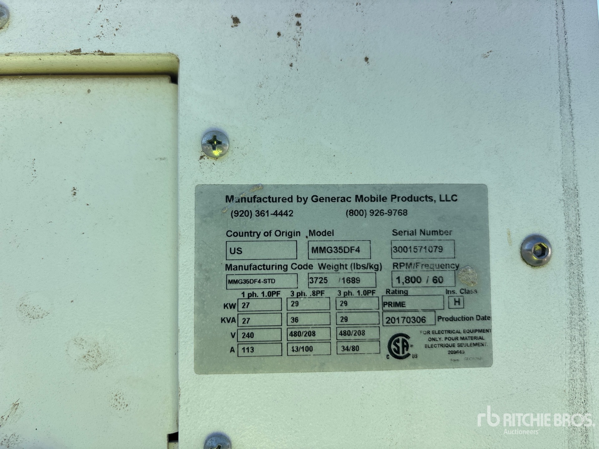 Generac MMS35DF4