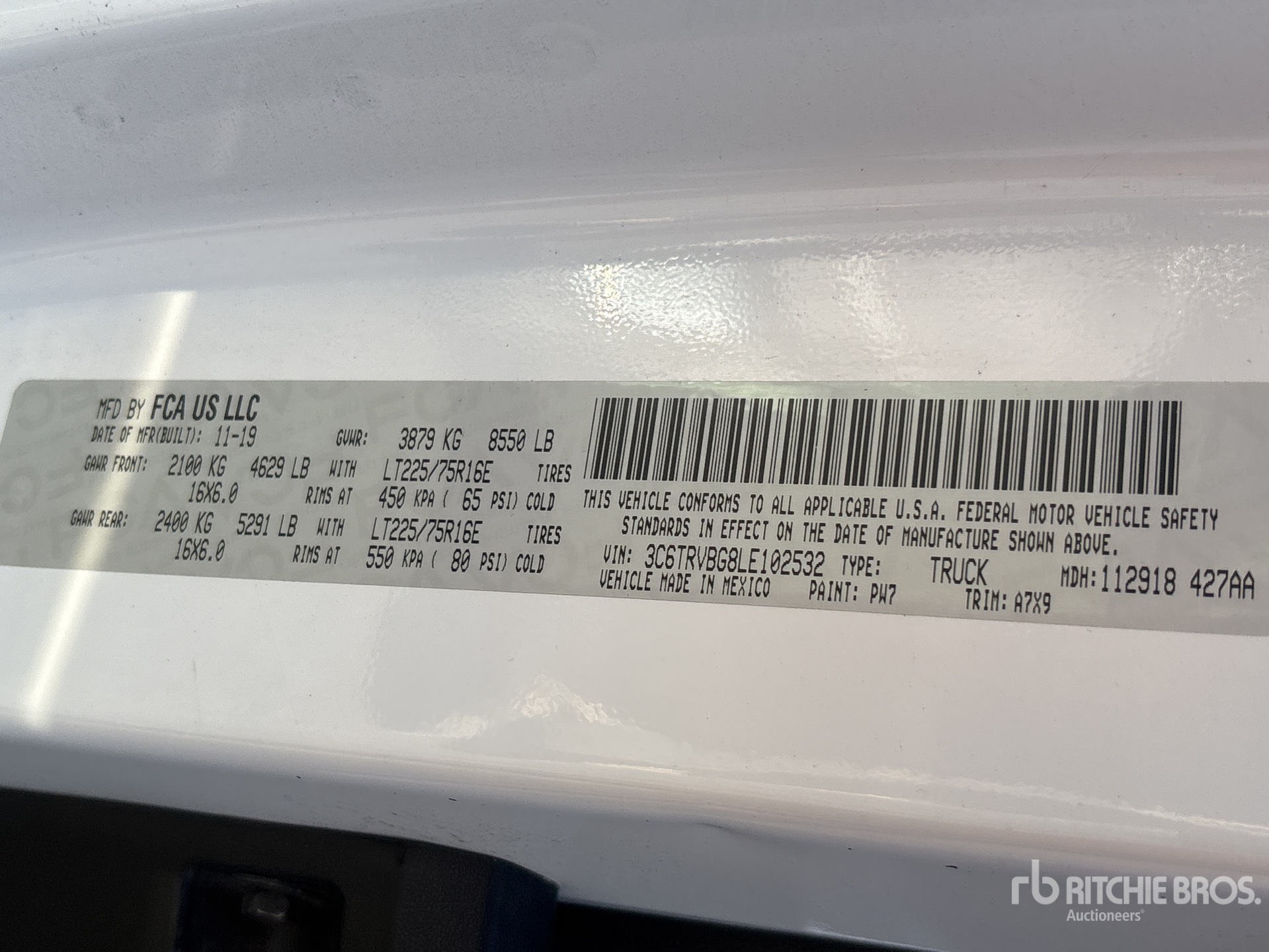 2020 Ram PROMASTER 1500