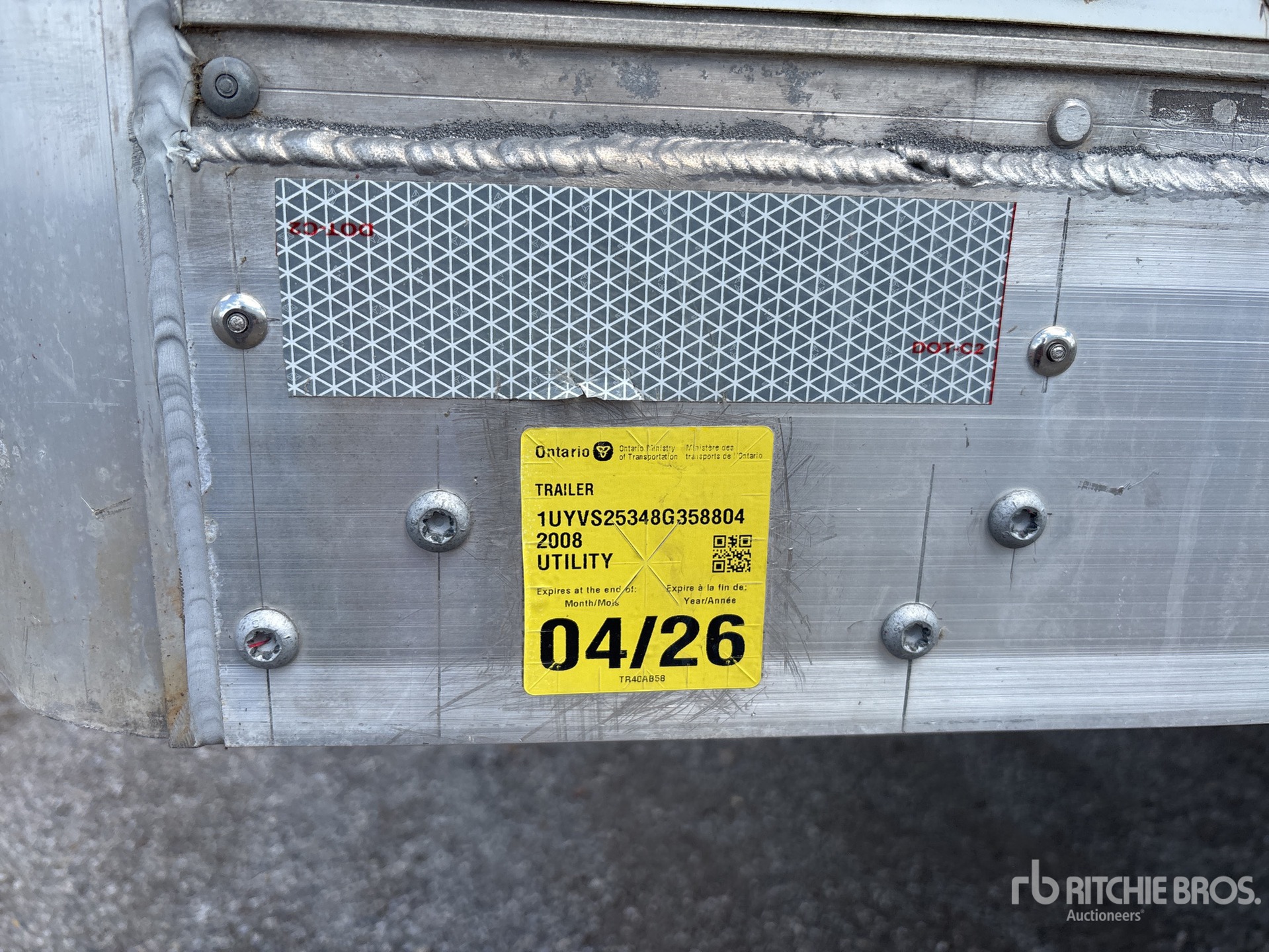 2008 Utility 53 FT X 102 IN T/A