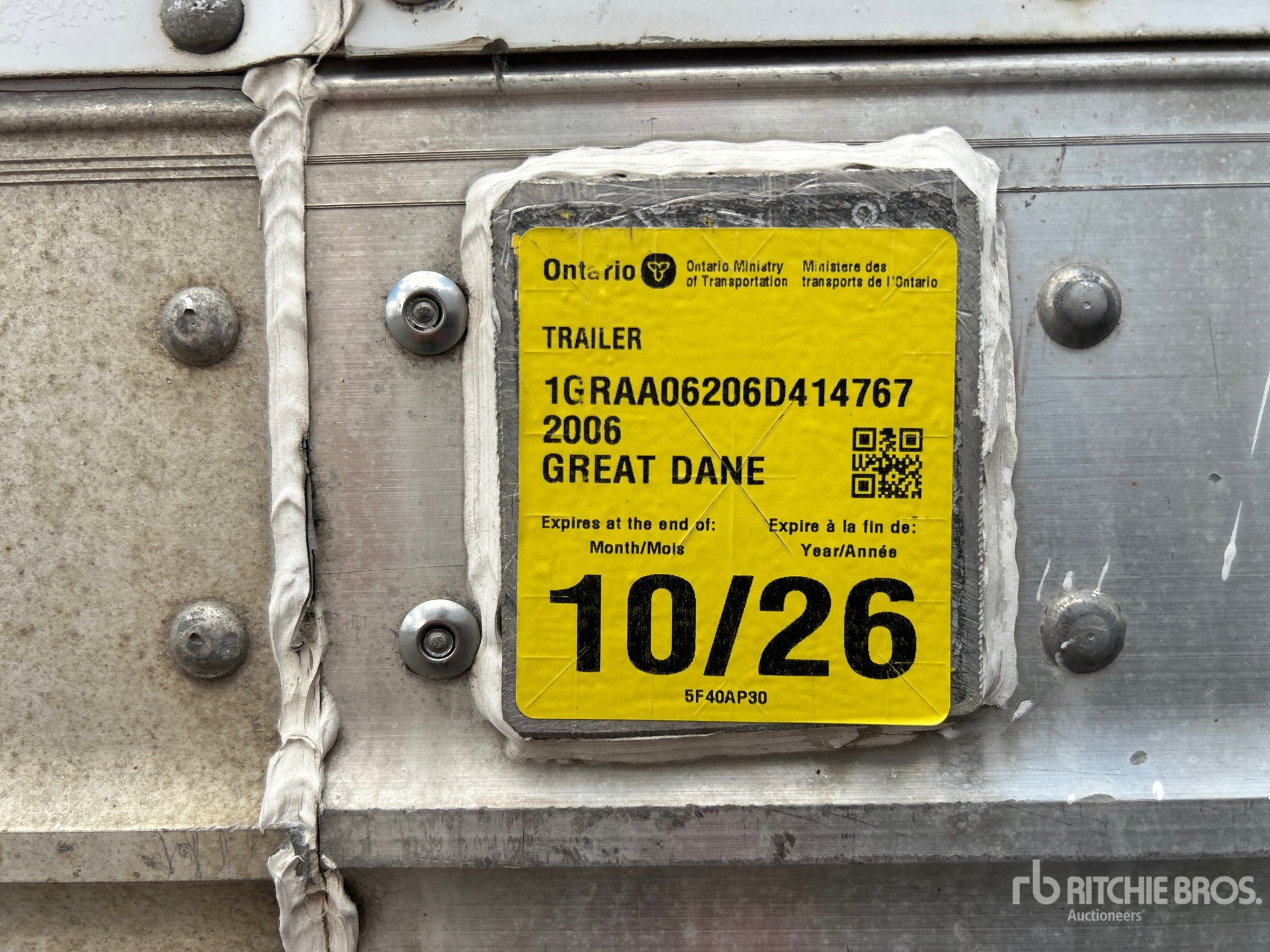 2006 Great Dane 53 FT X 102 IN T/A