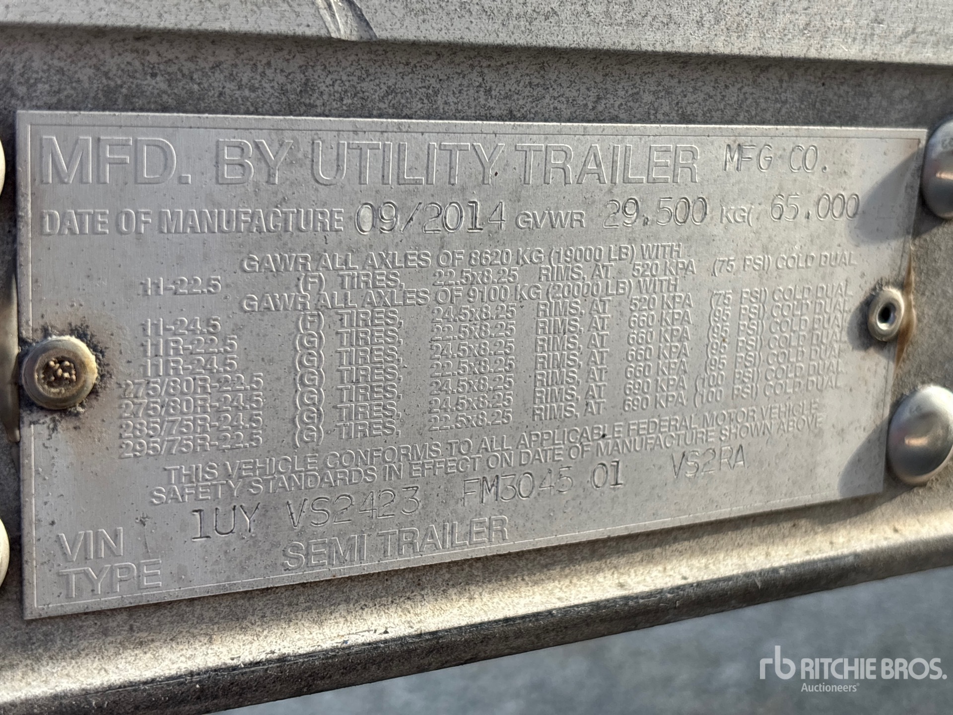 2015 Utility VS2RA