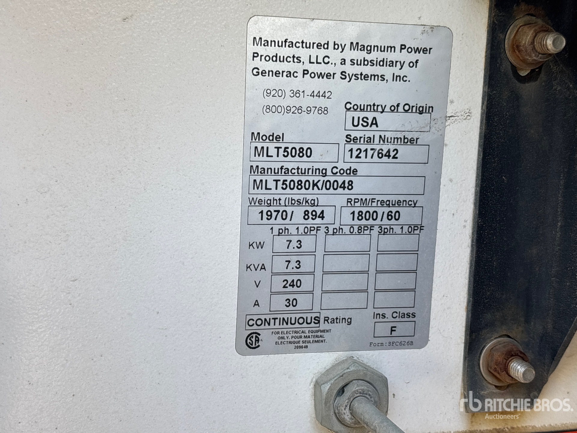 2012 Magnum MLT5080