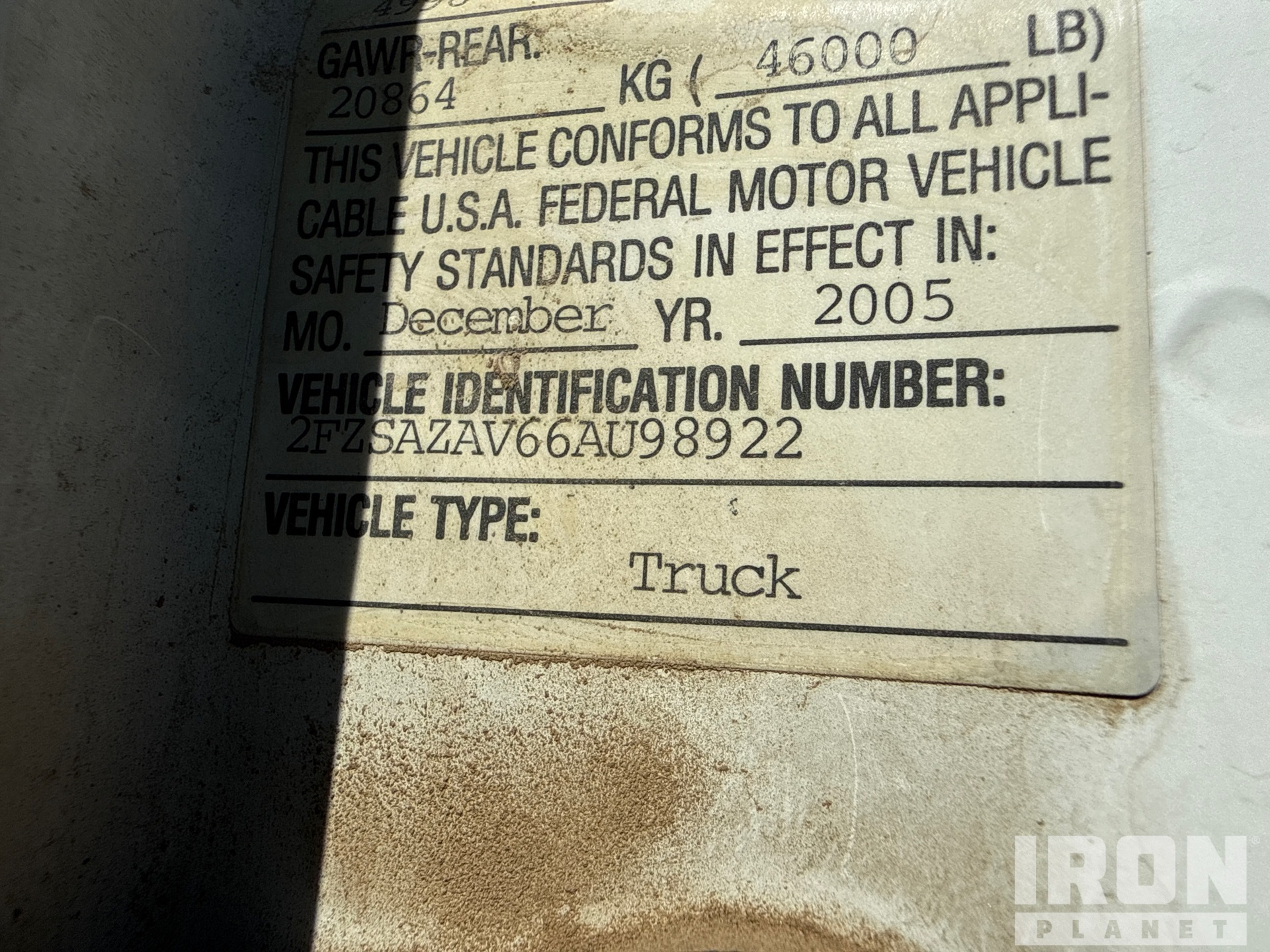 2006 Sterling L9500