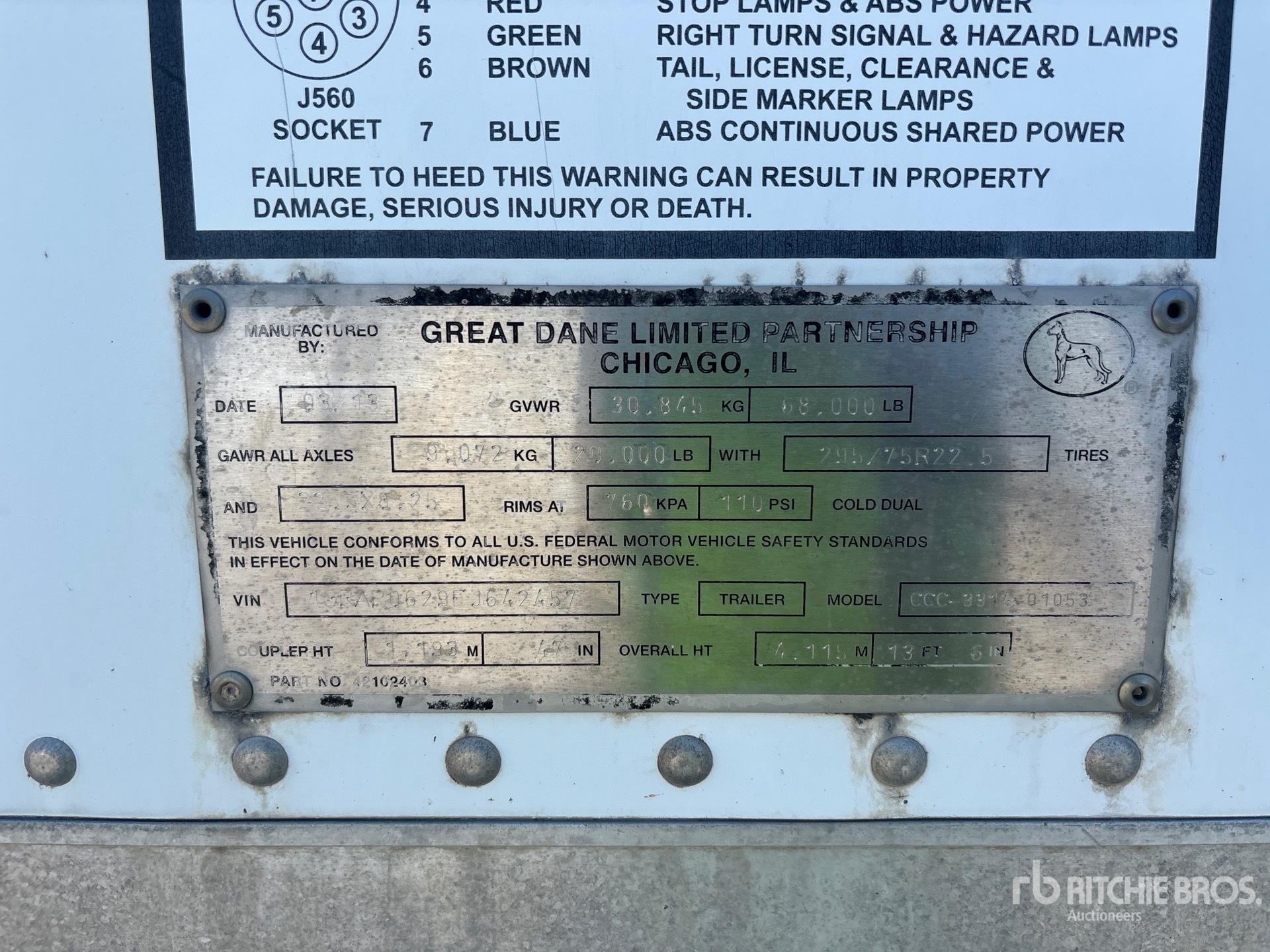 2014 Great Dane CCC-3314-01053