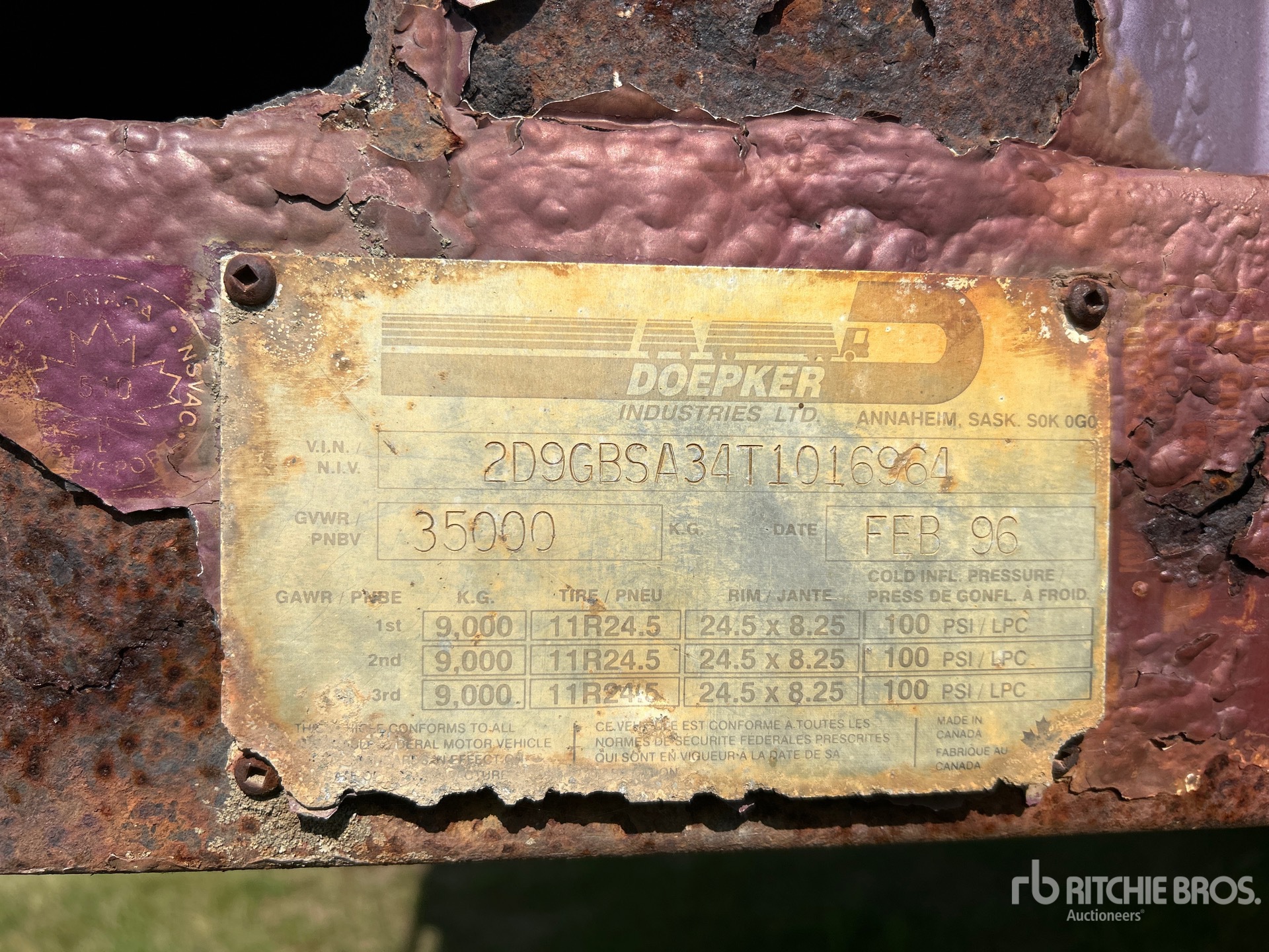 1996 Doepker SUPER B-TRAIN (INOPERABLE)