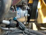 Engine with A/C Compressor