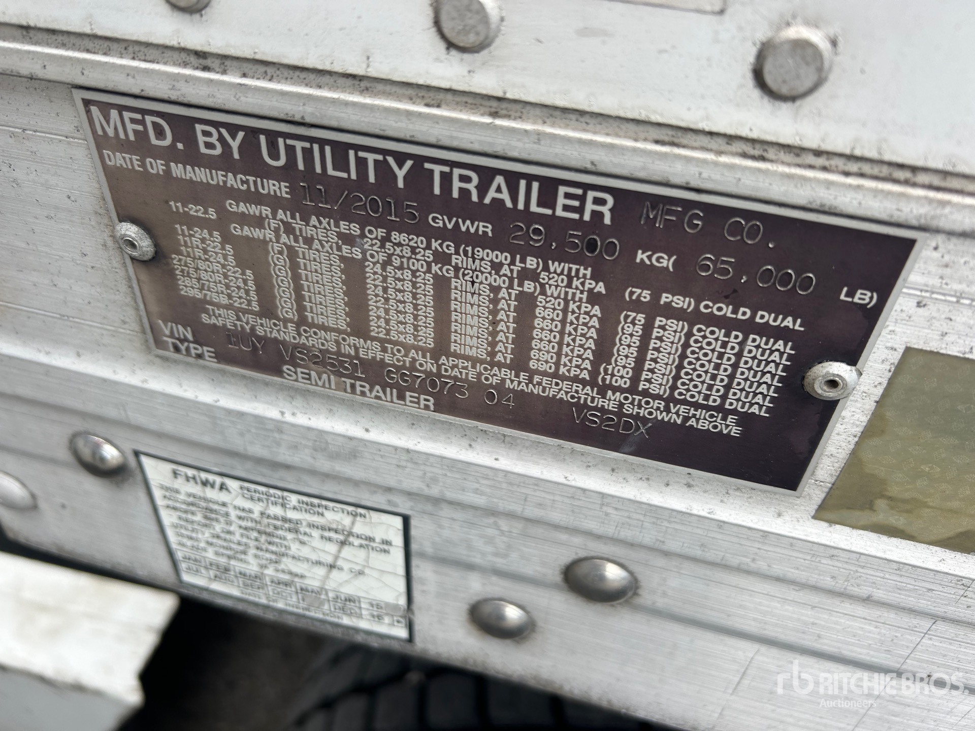 2016 Utility VS2DX