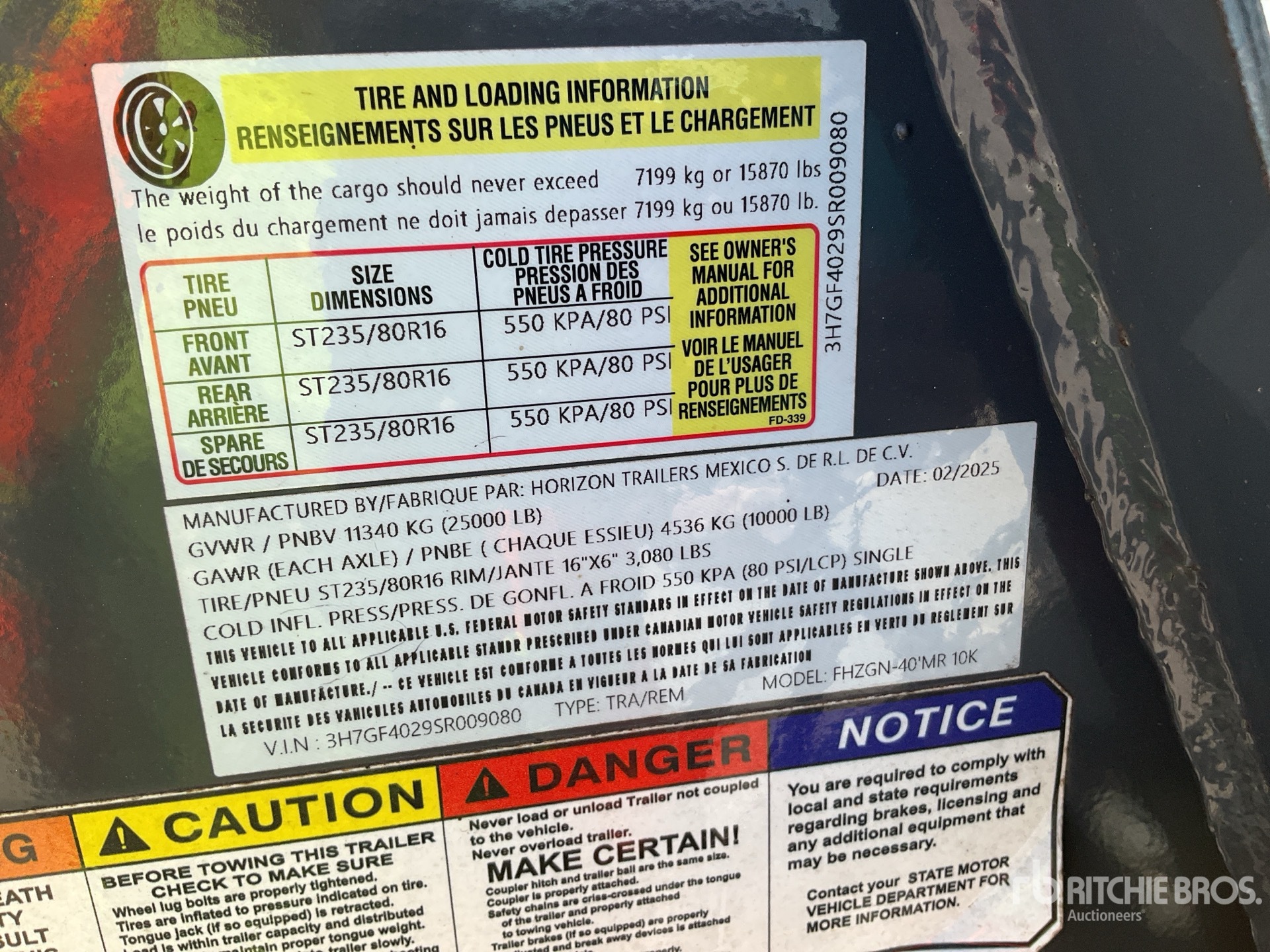 2025 Horizon FHZGN40MR10K