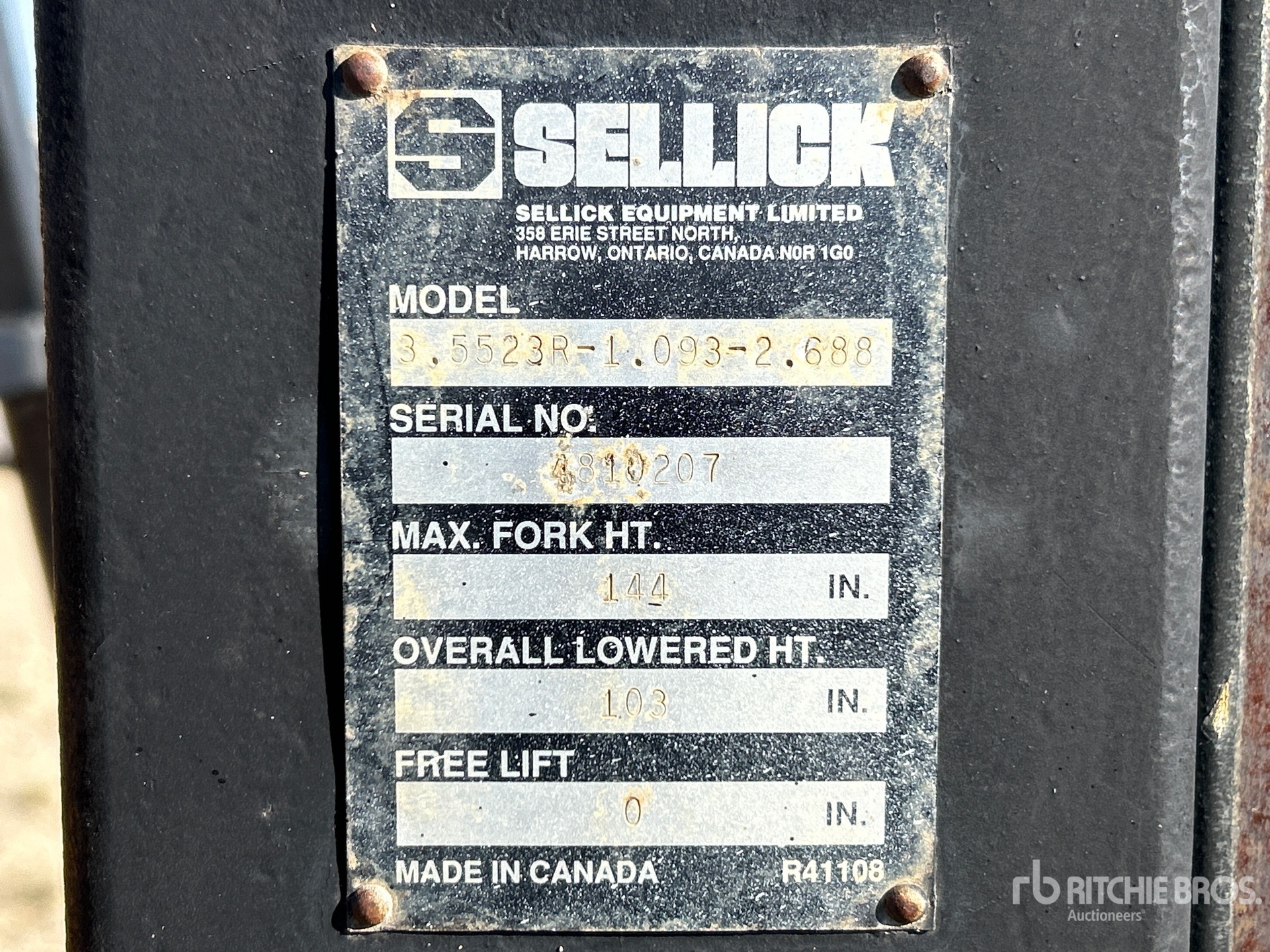 Sellick 5500 LB (INOPERABLE)