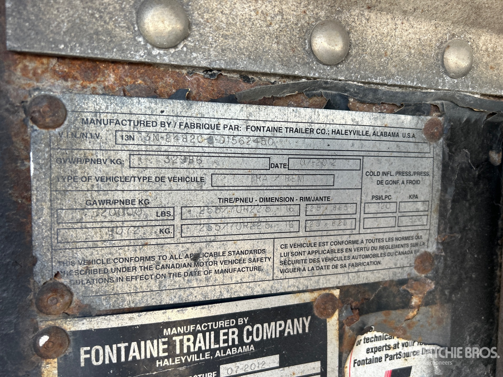 2013 Fontaine 48 ft T/A